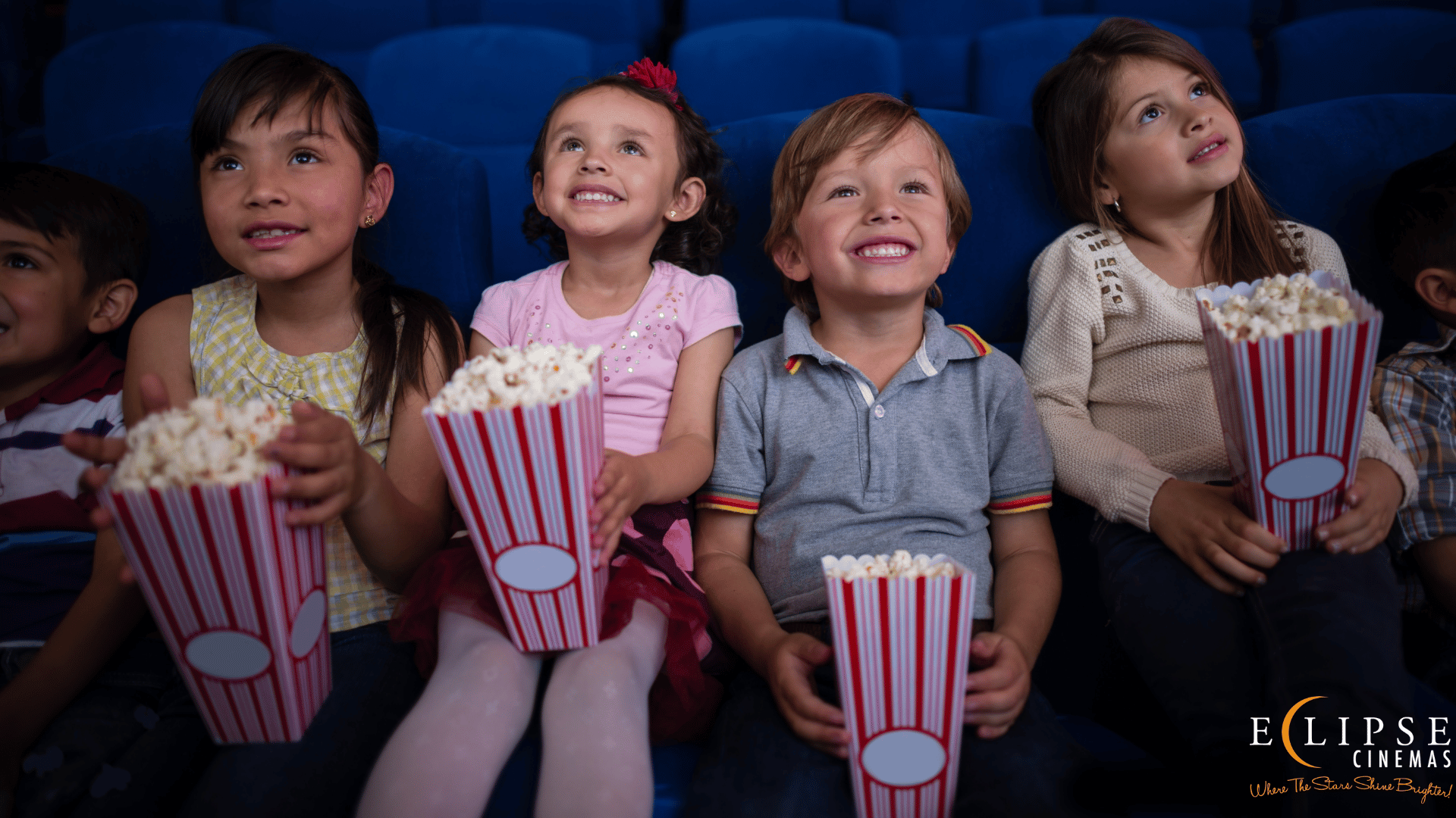 Children enjoying a Film at the cinema